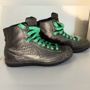 Nike Zoom Blazer Woven Rare Black/Green Men’s 7 (2005 Vintage Collectible)